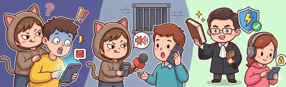 妨害秘密罪構成要件解析！偷看手機、錄音會被關嗎？律師教你避雷與自保