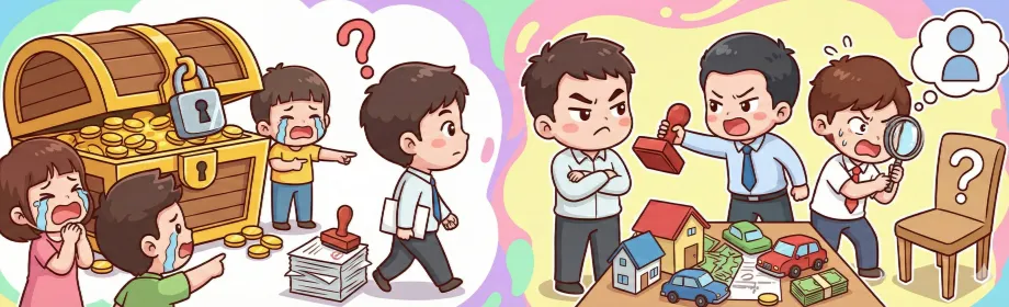 繼承人中有人不出面辦理存款繼承其他人就無法繼承嗎？遺產分配兄弟不蓋章、找不到人怎麼辦？