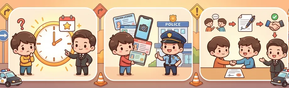 車禍多久要和解？去警局要帶什麼？車禍私下和解流程律師教你看懂